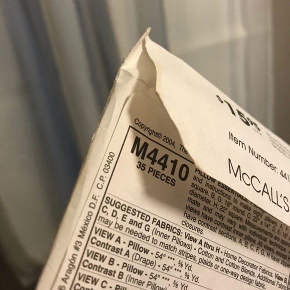 2004 McCalls sewing pattern - Picture 2 of 2